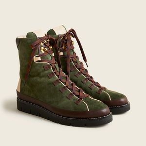 J Crew Lace up Elsa Boots